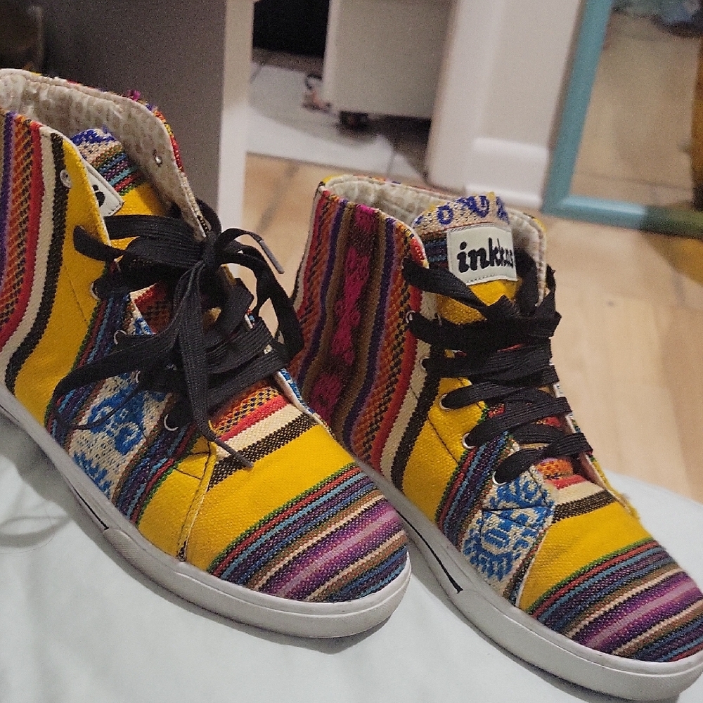 Inkkas Multicolor Striped High-Tops